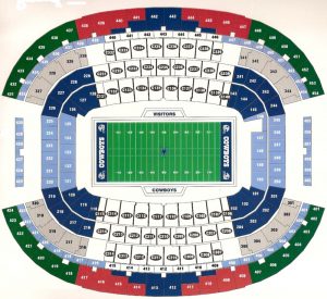 AT&T Stadium Football Seating Chart