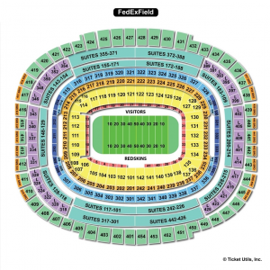 FedExField Football Seating Chart
