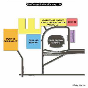 FirstEnergy Stadium Parking Map