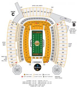 Heinz Field Football Seating Chart