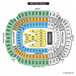 M&T Bank Stadium Concert Seating Chart
