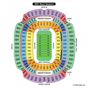 M&T Bank Stadium Football Seating Chart