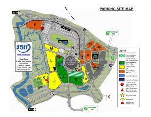 Meadowlands Parking Map