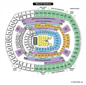 Metlife Stadium End Stage Concert Seating Chart