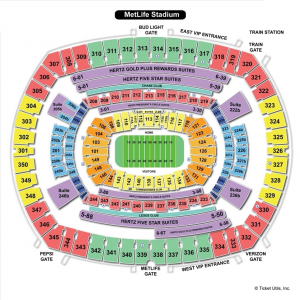 Metlife Stadium Football Seating Chart
