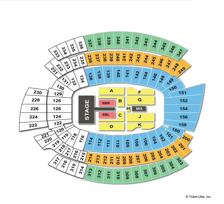 Paul Brown Stadium Seating Chart For Music Festival